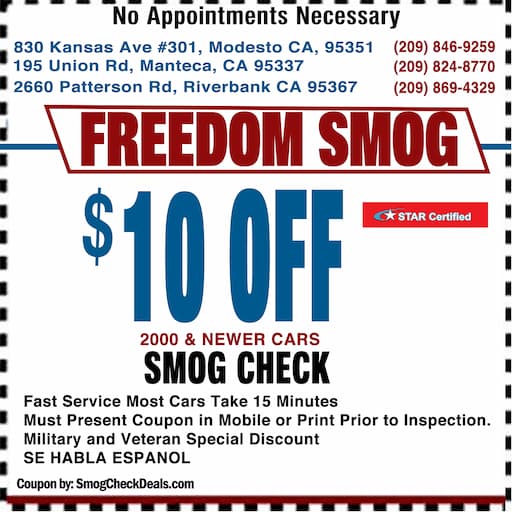 Smog Coupon Modesto